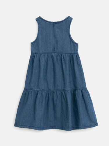 Платье джинсовое детское для девочек Plishkova синий