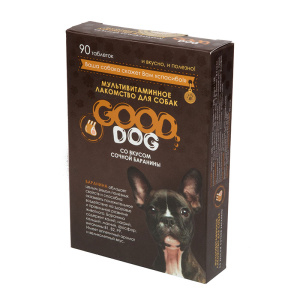 Good Dog Мультивитаминное лакомство для cобак, со вкусом СОЧНОЙ БАРАНИНЫ, 90 таб.