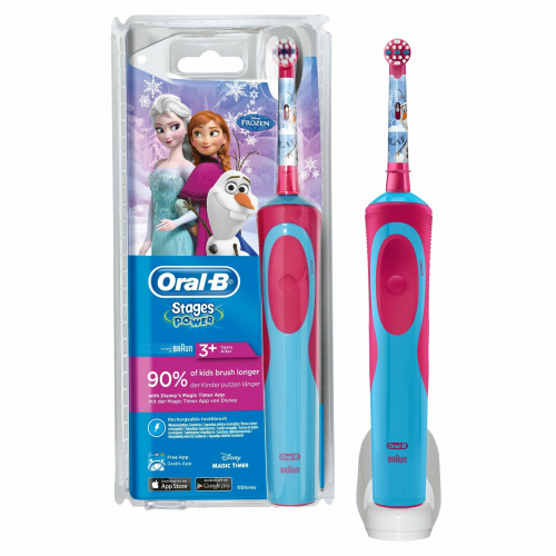 Зубная щетка Электрическая Детская Oral-B Vitality Kids Принцессы/ Снежная Принцесса для девочек