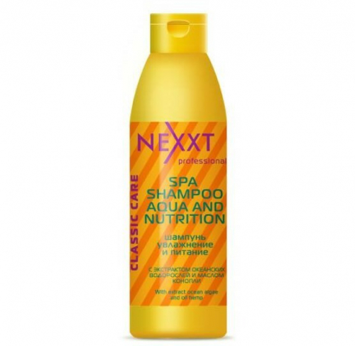 Шампунь NEXXT Professional увлажнение и питание (NEXXT SPA Aqua and Nutrition Shampoo),1000 мл