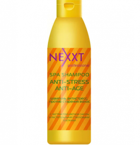 Шампунь NEXXT Professional антистресс, против старения волос (Nexxt Anti Stress Anti-Age Spa Shampoo),1000 мл
