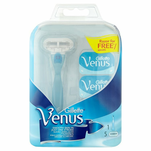 Станок для бритья Жиллетт Venus Smooth (+ 5 кассет) в пластиковой упаковке