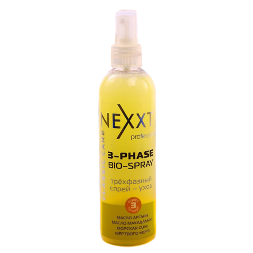 Спрей-уход NEXXT Professional Трехфазный «Питание, защита, дыхание волос» (Nexxt 3-Phase Bio-Spray), 250 мл