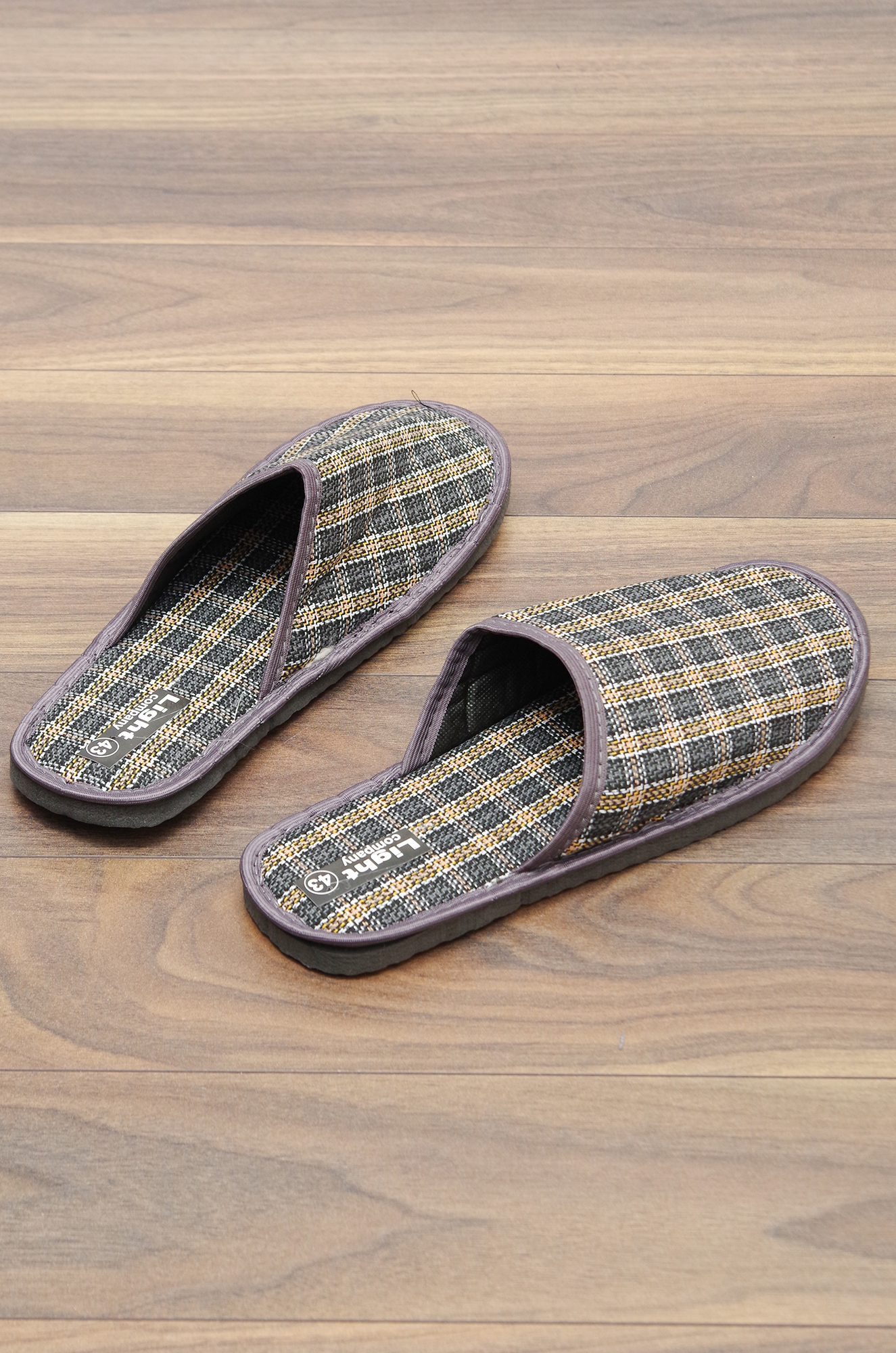 Обувь мужская, туфли комнатные арт 008/з (клетка)