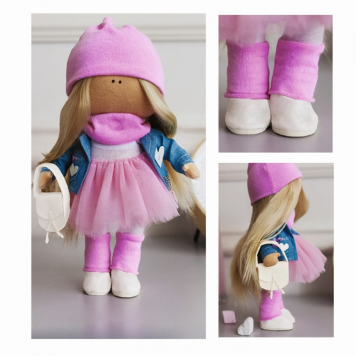 Интерьерная кукла «Кортни», набор для шитья, 15,6 × 22.4 × 5.2 см
