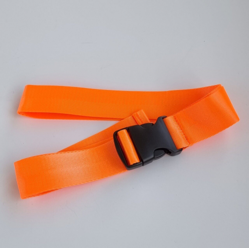 Ремень тканевый, унисекс,, цвет оранжевый, арт.391.375