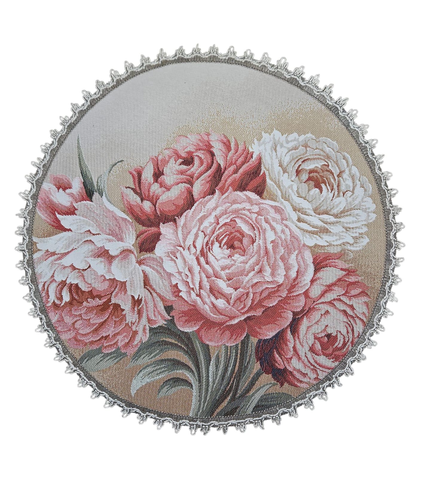 Английский сад Пионы Салфетка круг д45 см 06114