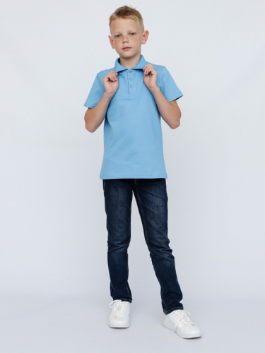 CWJB 63158-43 Рубашка-поло для мальчика,голубой