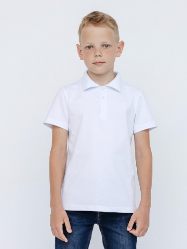 CWJB 63158-20 Рубашка-поло для мальчика,белый