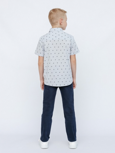 CWJB 63166-23 Рубашка для мальчика,серый