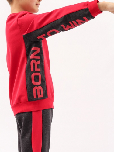 CWJB 90112-26 Комплект для мальчика (джемпер, брюки),красный