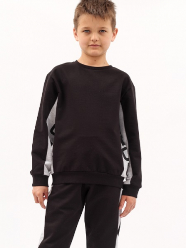 CWJB 90112-22 Комплект для мальчика (джемпер, брюки),черный