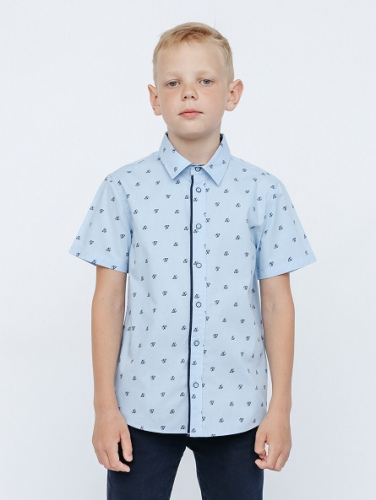 CWJB 63166-43 Рубашка для мальчика,голубой