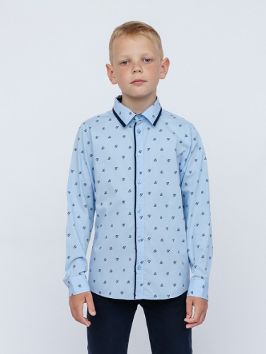 CWJB 63169-43 Рубашка для мальчика,голубой