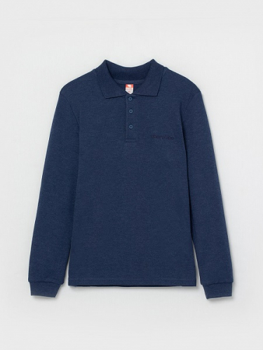 CWJB 63159-15 Рубашка-поло для мальчика,темно-синий меланж