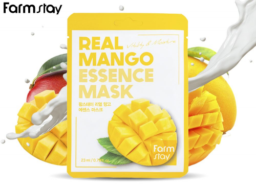 Витаминная тканевая маска с Манго FarmStay Real Mango Essence Mask, 23 ml