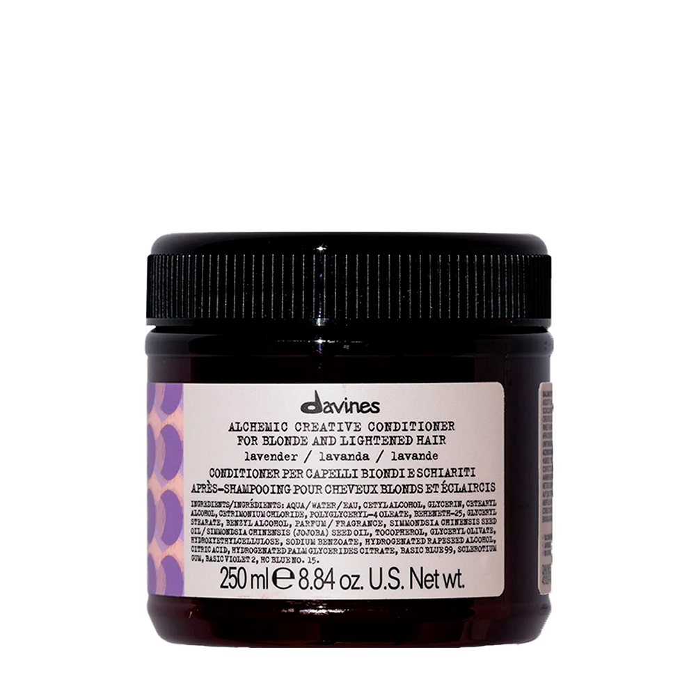 DAVINES Кондиционер оттеночный креативный для натуральных и окрашенных волос, лавандовый / Alchemic creativ conditioner Lavender 250 мл