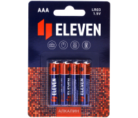Батарейка Eleven AAA (LR03) алкалиновая, 4 шт/уп BC4, 301745