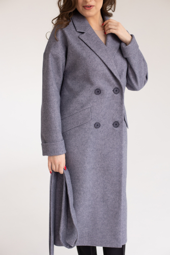 Пальто женское демисезонное 24110 (серый)