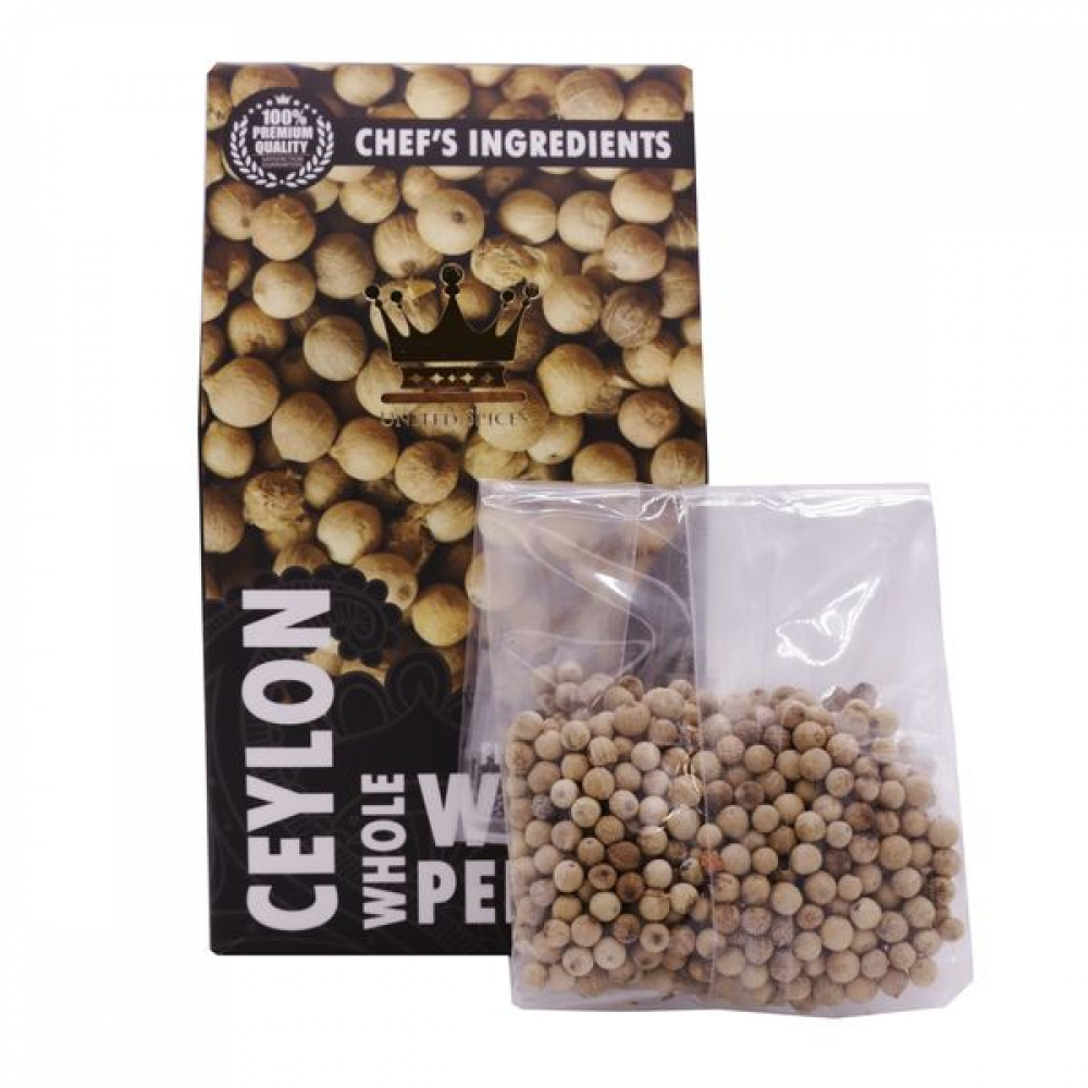 UNITED SPICES White pepper Белый перец горошек премиальный сорт 30г