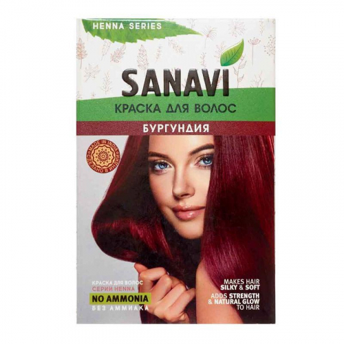 SANAVI Hair dye Burgundy Краска для волос Бургундия 75г