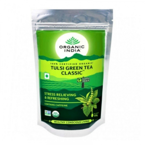 Tulsi Green Tea Classic Organic India (Тули зеленый чай классический ...
