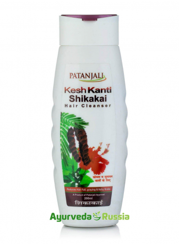 Shampoo Kesh Кanti Shikakai Patanjali (Шампунь Кеш Канти Шикакай Патанджали) 200мл