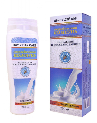 Аюрведический шампунь для волос Исцеление и восстановление с Молочным Белком Day 2 Day Care (Дэй Ту Дэй Кэр) 200мл