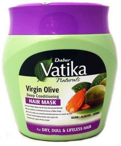 Vatika Virgin Olive Hair Mask Dabur (Маска для волос Ватика Оливковая Дабур) 500гр