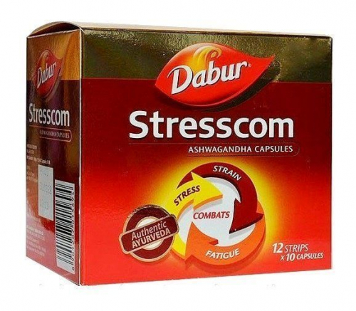 Stresscom Ashwagandha Dabur (Стресском Ашвагандха Дабур) (120 капсул)
