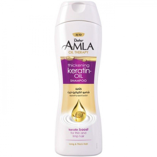 Amla Oil Therapy Thickening Keratin Oil Dabur (Шампунь Кератин + Масло для тонких и ослабленных волос Дабур) 400мл