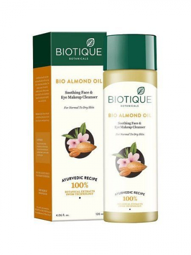 Масло миндальное для снятия макияжа Bio Almond Oil Makeup Cleaner Biotique (Биотик) 120мл