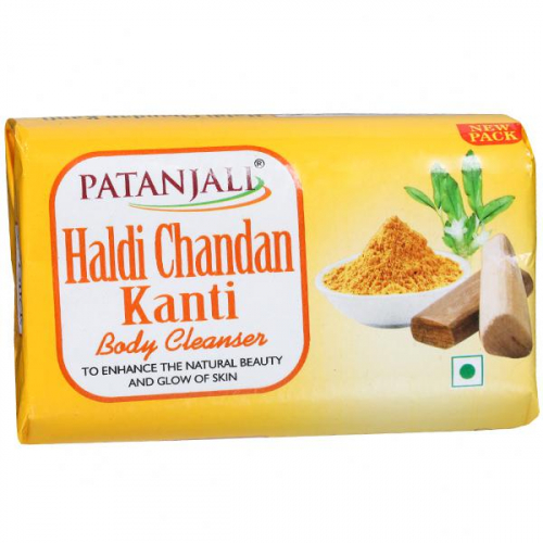 Haldi Chandan Kanti Soap Patanjali (Мыло Куркума Сандал Канти Патанджали) 75гр