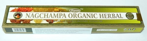 Nagchampa Herbal Organic Ppure (Благовония Живая Органика Пипьюр) 15гр