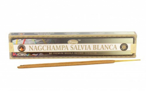 Nagchampa Salvia Blanca Ppure (Благовония Белый Шалфей Пипьюр) 15гр