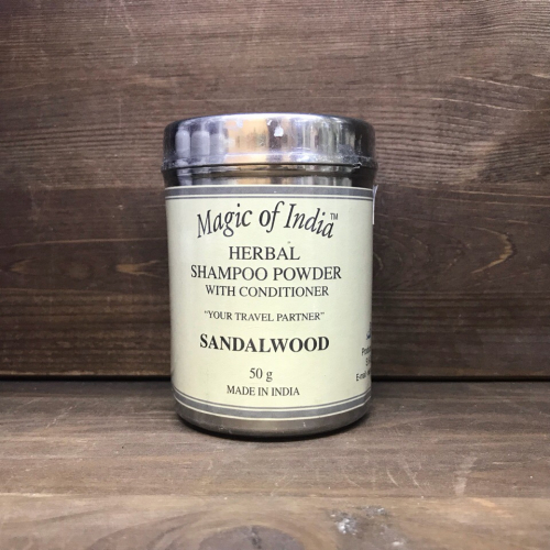 Shampoo Powder Sandalwood Magic of India (Сухой травяной шампунь Сандаловое дерево Мэджик оф Индия) 50г