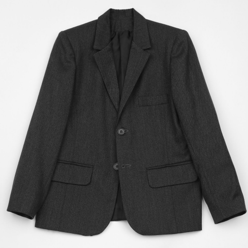 Серый «оливковый» детский школьный пиджак для мальчика