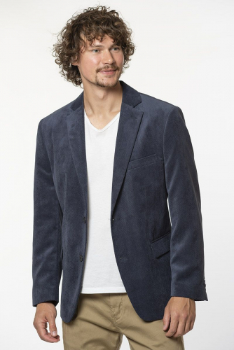 Синий пиджак из фактурной ткани - Kaiser