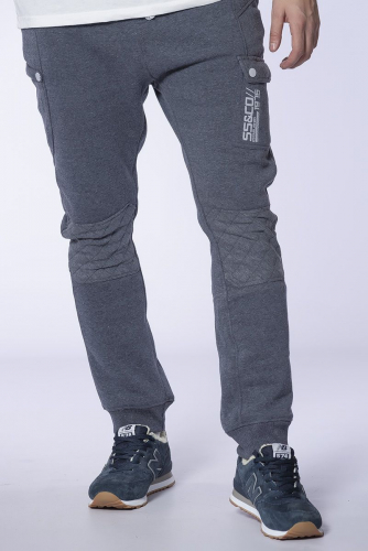Утепленные спортивные зауженные брюки с добавлением хлопка - SOULSTAR