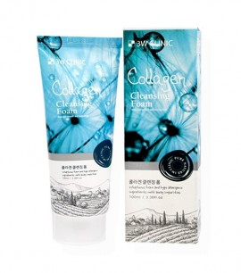 3W Clinic Пенка для умывания с коллагеном Collagen Cleansing foam