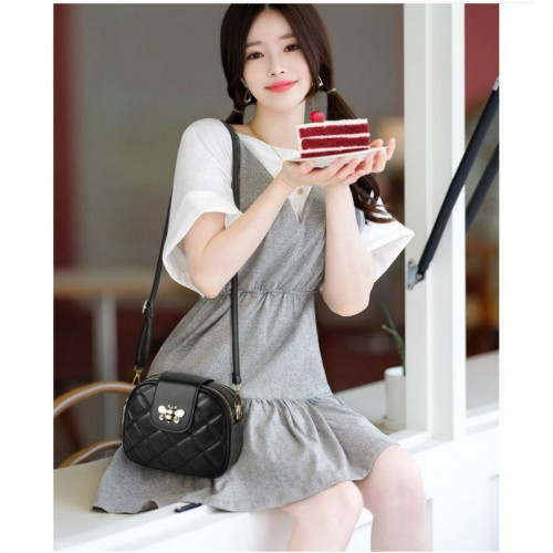 Женская кожаная сумка 8804 BLACK