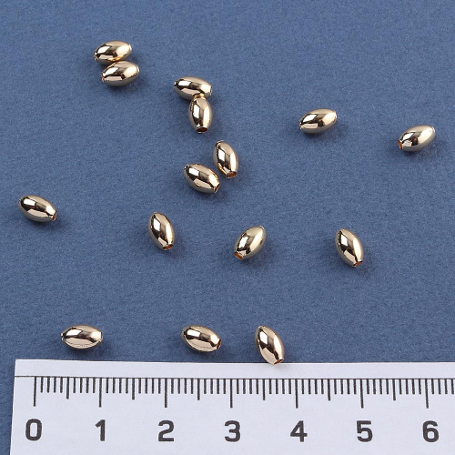 Разделитель родиевое покрытие рисинка 6*4 мм 20 шт золото
