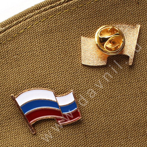 Значок Флаг России 20 шт