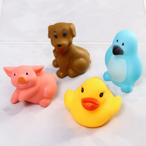 Набор игрушек для игры в ванне «Друзья 4», 8 шт, цвет МИКС