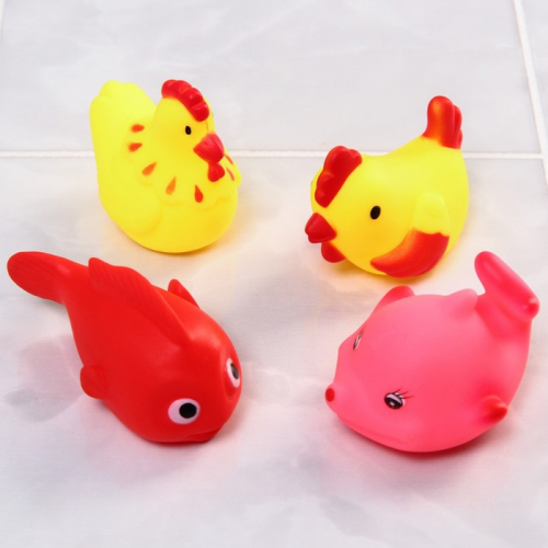 Набор игрушек для игры в ванне «Друзья 4», 8 шт, цвет МИКС