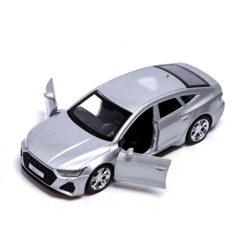 Машина металлическая AUDI RS7, 1:43, инерция, открываются двери, цвет серый