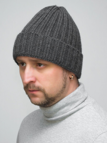 Комплект зимний мужской шапка+снуд Blanco (Цвет темно-серый), размер 56-58; 58-60, шерсть 30%