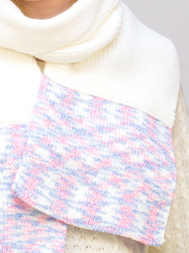 Комплект шляпа+шарф женский весна-осень Qadro (Цвет розовый), размер 56-58, шерсть 30%
