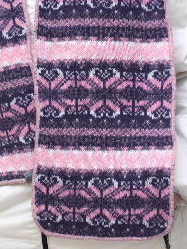 Комплект зимний женский шапка+шарф Марселан (Цвет темно-фиолетовый), размер 54-56, шерсть 50% , мохер 30%