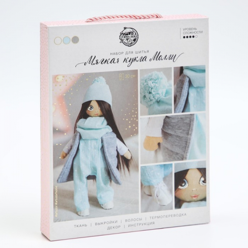 Интерьерная кукла «Молли», набор для шитья, 18.9 × 22.5 × 2.5 см